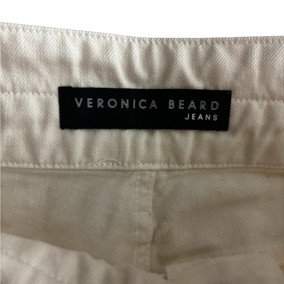 NWT Veronica Beard | Blake Classic Straight High Rise Size 30 Ecru - Picture 4 of 7